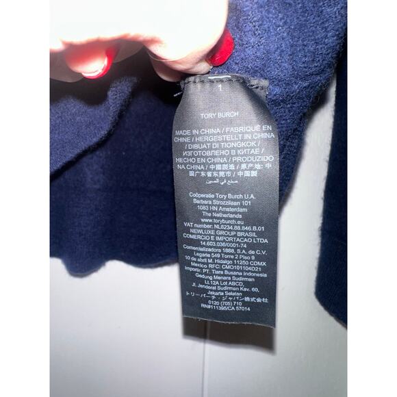 Tory Burch cashmere sweater in Navy size small petite - Picture 5 of 5